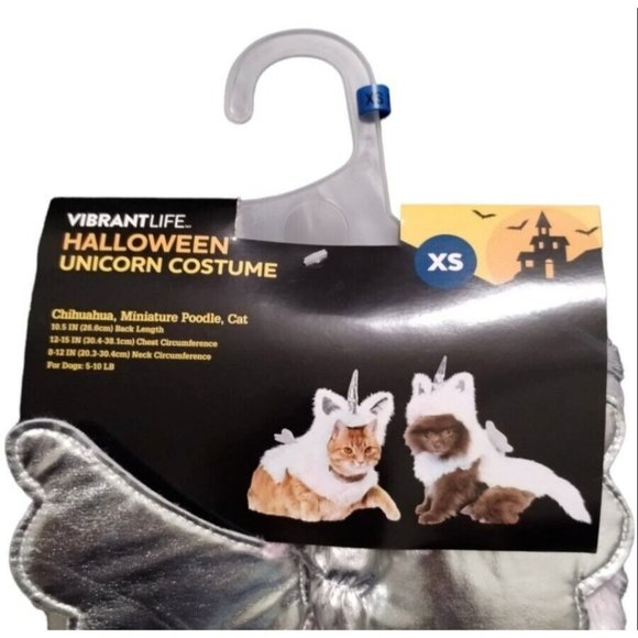 Unicorn Pegacorn Pet Halloween Costume Dog Size XS Vibrant Life New Dress Up - Picture 3 of 6
